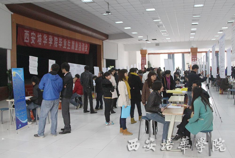 我校举办冬季校园招聘会---西安培华学院新闻网